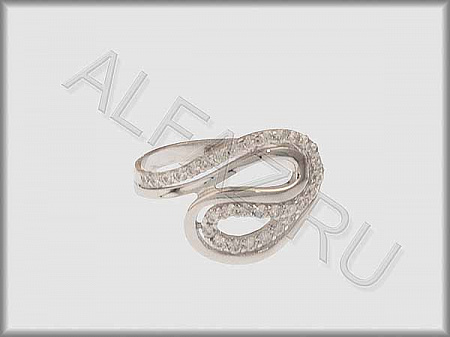 Кольцо коллекции "Каменка" из белого золота 585 пробы  - ARNA3160